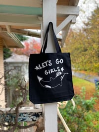Image 2 of Let's Go Girls Canvas Tote Bag