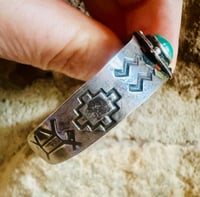 Image 3 of Vintage 3 stone stacker cuff 
