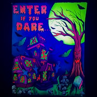 Image of haunted house “flyer” (blacklight)