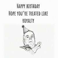 Royal Birthday Card