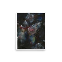 Abstract No 5 - Palette Knife Painting - Acrylic on Paper - 8x10 print