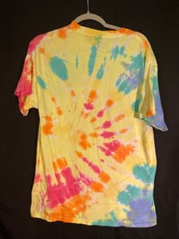 Image 4 of LARGE  Shrimply Irresistible Blacklight Reactive Tie Dye Shirt 4