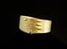 Image of Brushed Gold Leather Snap Bracelet 