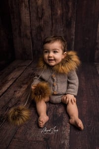 Image 1 of Luxury fur trimmed romper