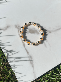 Image 2 of Orange Pearl Evil Eye 