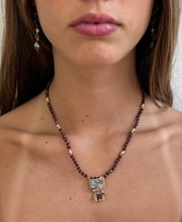 Image 1 of Woven- Moonstone Garnet