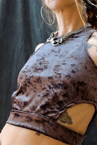 Image 4 of YARA Top, purple velour 