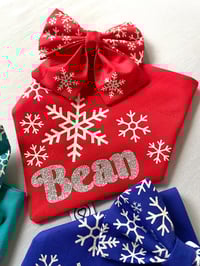 Image 10 of Snowflakes Sailor Bow / Bow Tie