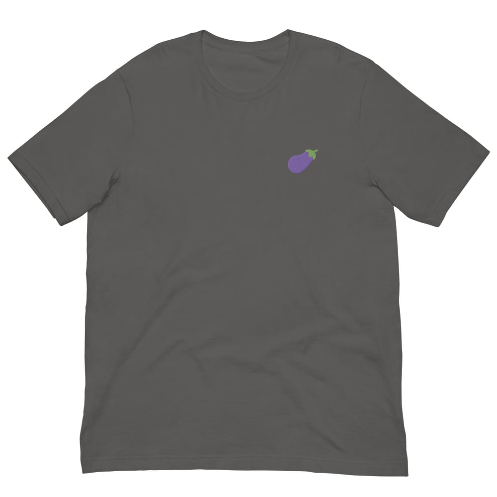 Eggplant Embroidered T-Shirt