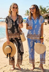 Image 3 of MAYA PRINTED LOUNGE SET