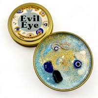 Image 2 of Evil Eye Candle | 4 oz | Metal Tin