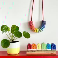 Image 3 of Set of 6 Rainbow Houses