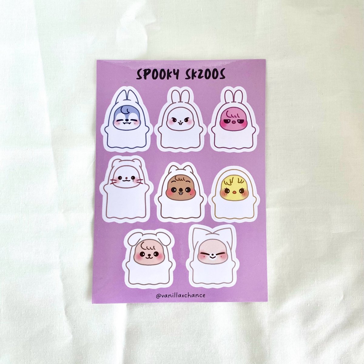 Image of Spooky SKZOOs Sticker Sheet