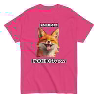 Image 13 of Unisex classic tee, Zero Fox Given T-Shirt | Funny Fox Sarcastic Humor Graphic Tee
