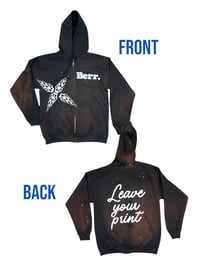 Leave Your Print Zip Up {Black} 