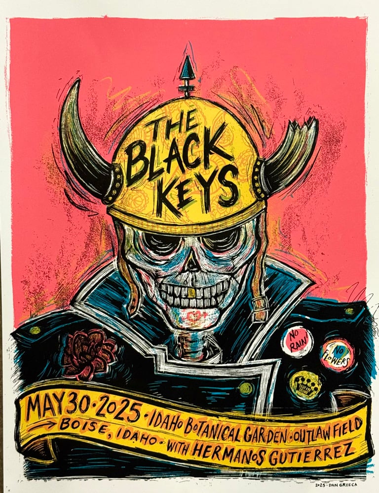 Black Keys Boise | Ground Up Press: Artwork by Dan Grzeca