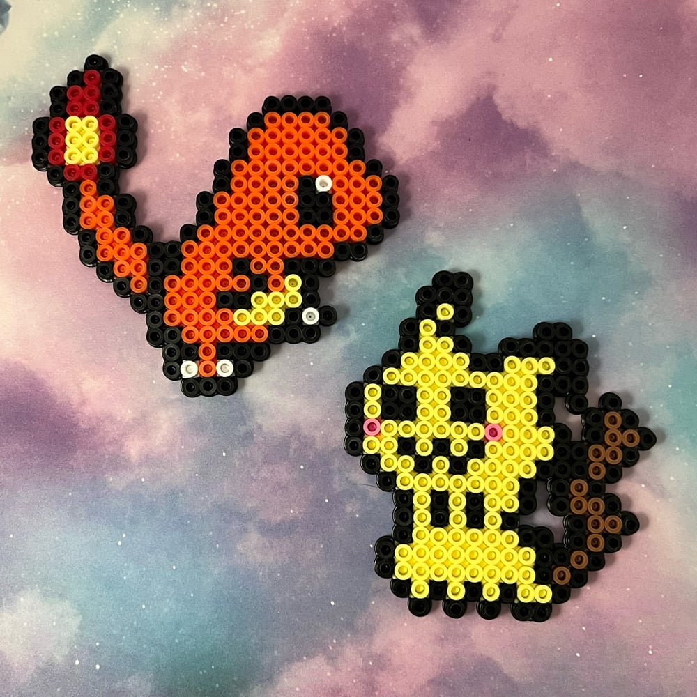 Image of Pokemon Perler Kandi Fridge Locker Magnet