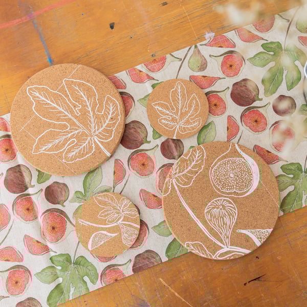 Image of Fig cork mats