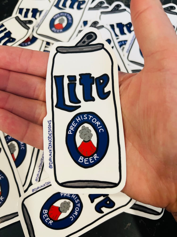 Image of Prehistoric beer Sticker