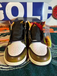 Image 2 of [DQ8417-071] Mens Air Jordan Retro 1 Mid SE 'Orange Wear Away' size 11