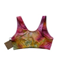 Image 3 of S (34) Cotton-Blend Tank Bralette in Euphoria Ice Dye