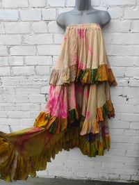 Image 3 of Wanderlust maxi tiered skirt/ Bandeau Dress-Sandstorm