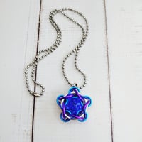 Image 2 of Majestic Blue Asteris Capture Crystal Pendant 