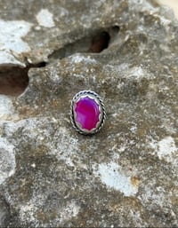 Image 2 of Pink Oval Agate Ring (6)