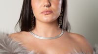 Image 1 of Silver Snake Necklace 