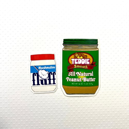 Image of mini plain fluff sticker