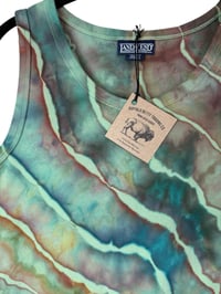 Image 3 of ♻️ UPCYCLED S Land's End Knit Tank in Earthy Geode Ice Dye