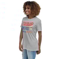Image 2 of Trump Vance 24 Grunge Stars and Stripes Women's Relaxed T-Shirt