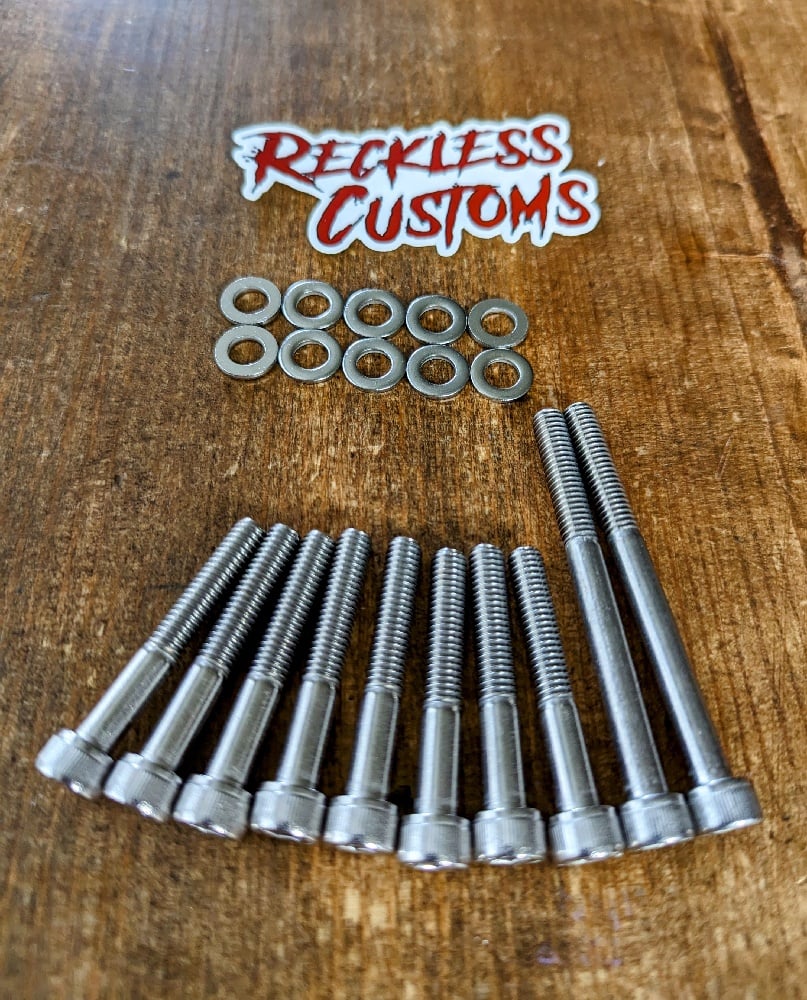 Reckless GY6 150cc CVT Cover Stainless Hardware Kit