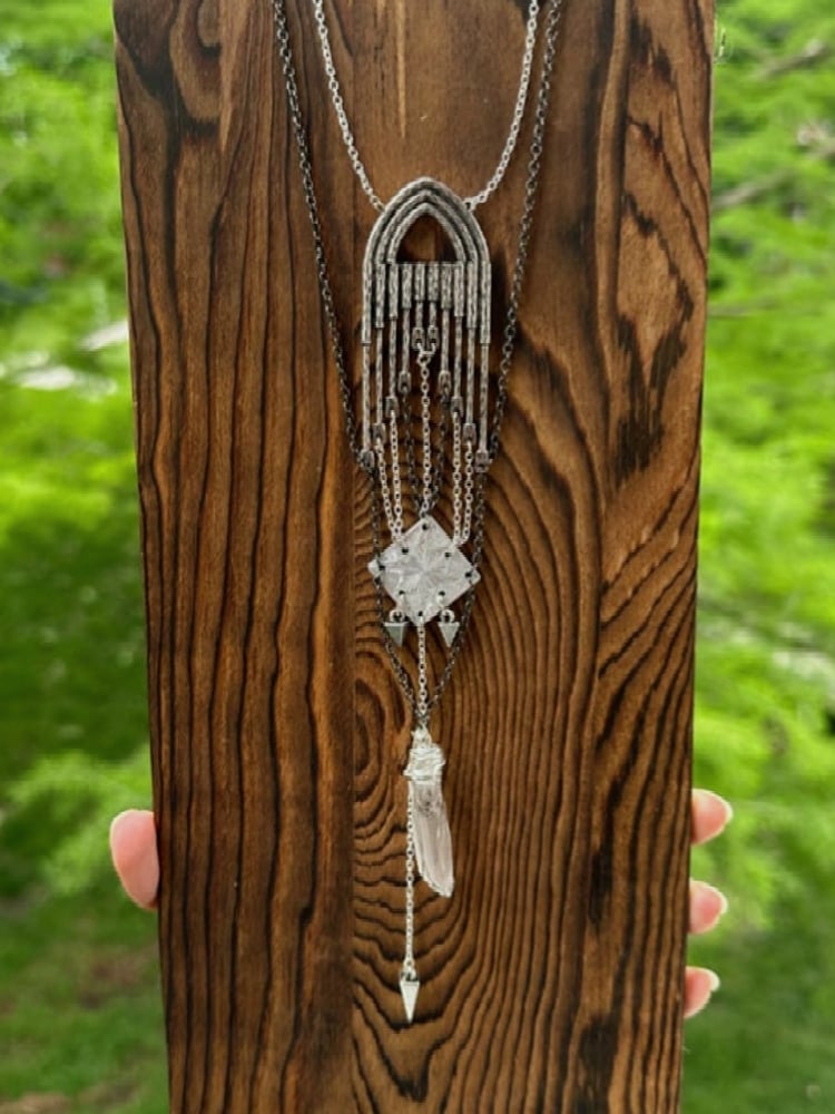 Image of Silver Cathedral Necklace