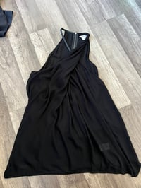 Image 2 of Helmut Lang black leather strip tank