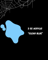 Image 2 of ☆“Clear Blue” 2oz Acrylic