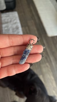 Image 2 of Raw blue kyanite pendant