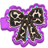 Christmas Bow Freshie Mols