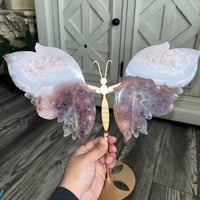 Image 4 of Pink & Purple Amethyst Butterfly Wings C 🪽