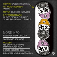 Image 1 of ‘SKULLIES’ NEGATIVE SPACE’ + LÜXE PRO FB TAPE & FAYMUS STICKER PACK