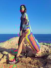 Image 3 of Kachina black Silk Kimono