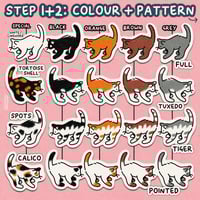 Image 2 of "BUILD YOUR OWN CAT" CUSTOMISABLE A4 PRINT