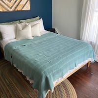 Image 1 of Dusty Blue Blanket