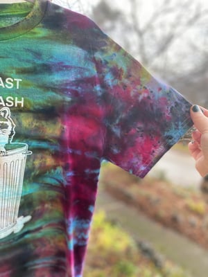 Image of MEDIUM Live Fast Eat Trash Tie Dye Shirt 2