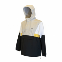 Image 1 of Sproston Retro smock in Light Grey/Yellow/White and Black