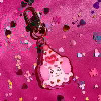 Image 1 of Valentines Day Trash Dumpy The Clown Keychain