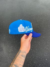 Image 2 of ROYAL BLUE TRI TONE CHICAGO CUBS CUSTOM FITTED CAP