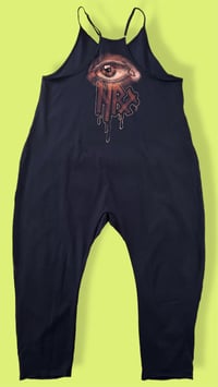 Image 2 of “SCAVENGER” BLEACH PAINTED BAGGY ROMPER MEDIUM