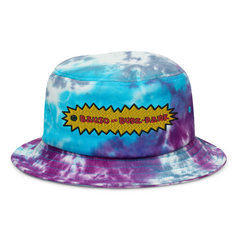 Image of BAUSO & BUDZ-DANK TIE-DYE BUCKET HAT 