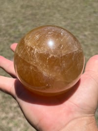 Image 1 of Honey Calcite Sphere #2638
